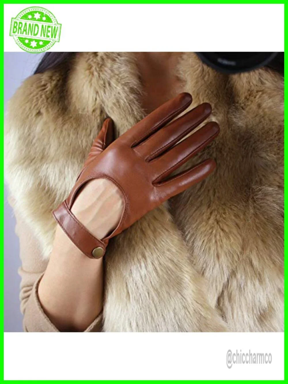 Genuine Sheepskin Leather Driving Gloves Touchscreen Motorcycle Cosplay